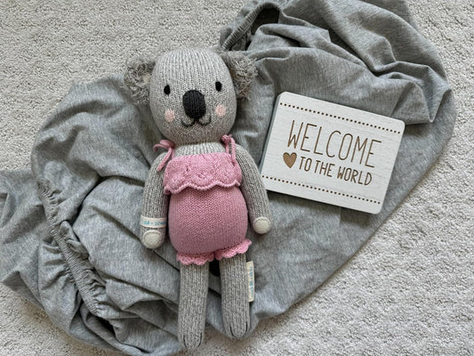 100% Cotton Jersey Fitted Cot Sheet Pack of 2 – Grey & Silver Grey – Soft & Breathable Baby Bedding – Fits 140x70cm & 120x60cm Cots