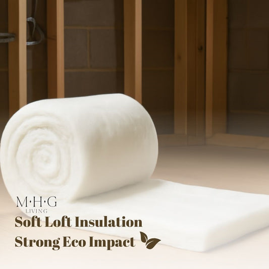 Loft Insulation Roll, Premium Itch-Free Polyester for Roof, Door, Window & Shed Insulation | Energy-Saving, Easy-Install Weather Stripping
