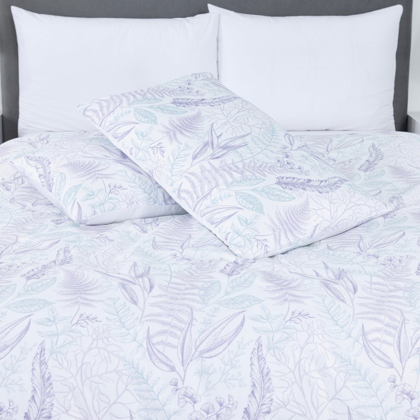 100% Cotton Sateen Printed Duvet Cover Set – 300 Thread Count Luxury Bedding – Ultra Soft & Breathable - 16870