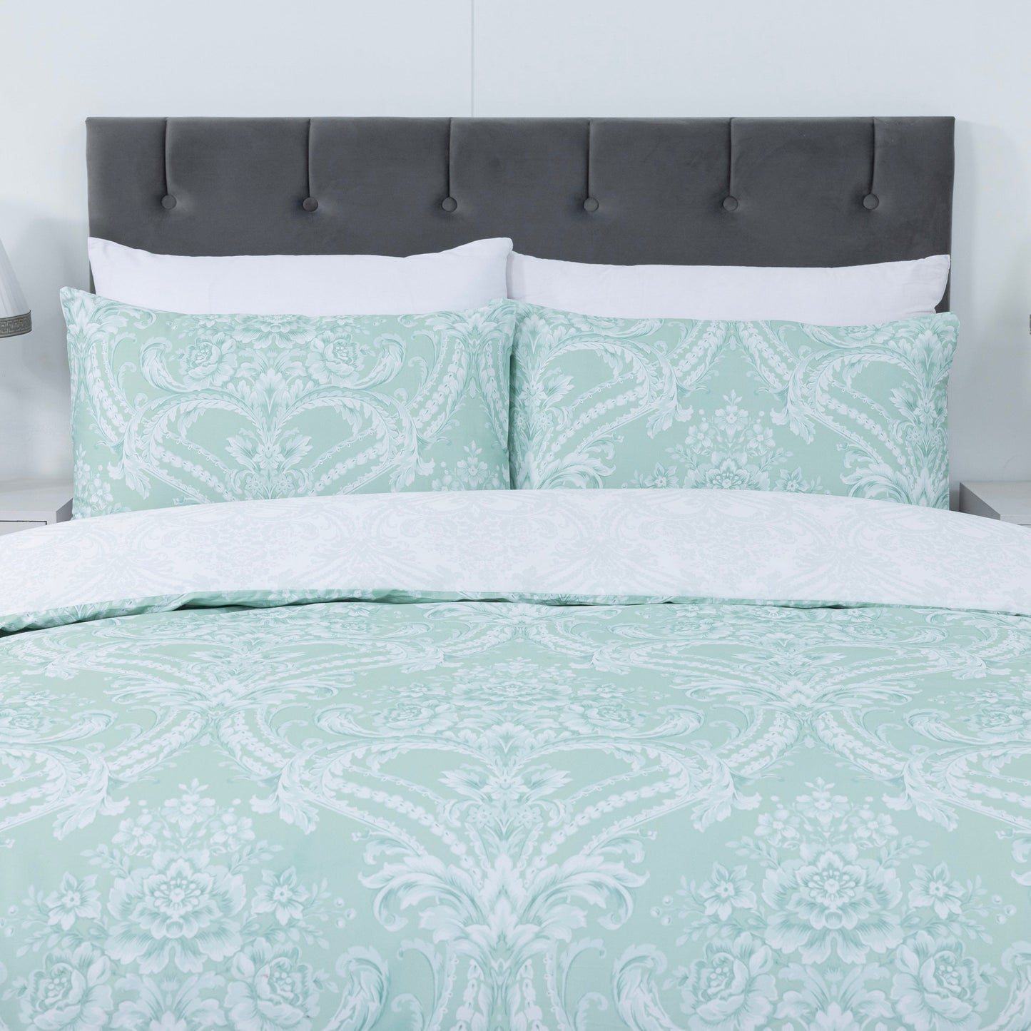 100% Cotton Sateen Printed Duvet Cover Set – 300 Thread Count Luxury Bedding – Ultra Soft & Breathable - 16835