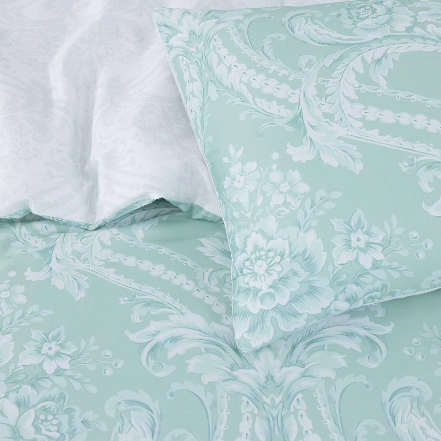 100% Cotton Sateen Printed Duvet Cover Set – 300 Thread Count Luxury Bedding – Ultra Soft & Breathable - 16835