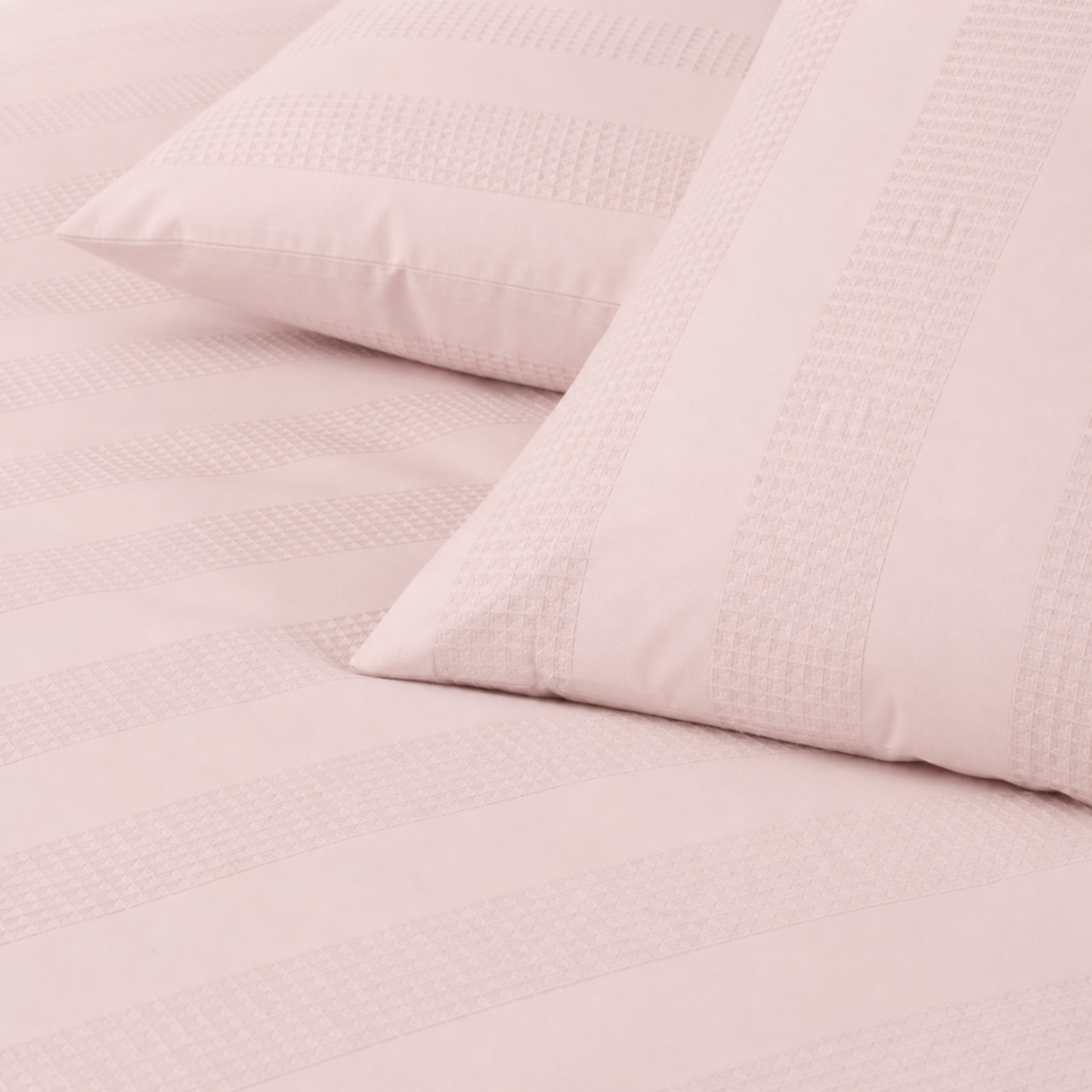Elegant Waffle Stripe Duvet Cover Set