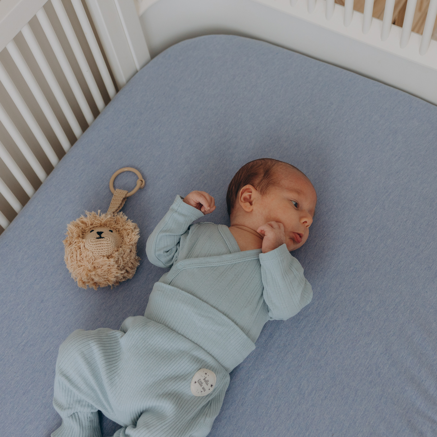 Soft Cotton Jersey Fitted Cot Sheet 120x60cm for Babies