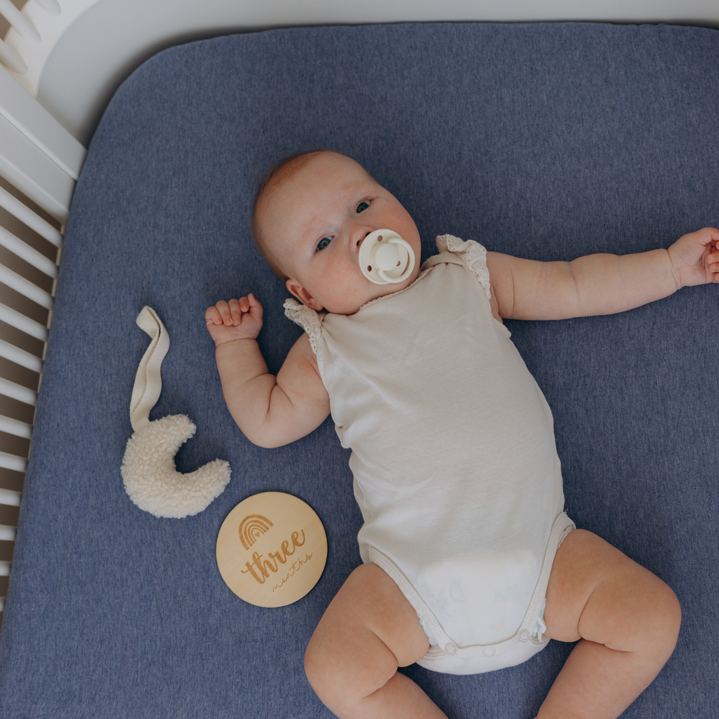 Soft Cotton Jersey Fitted Cot Sheet 120x60cm for Babies