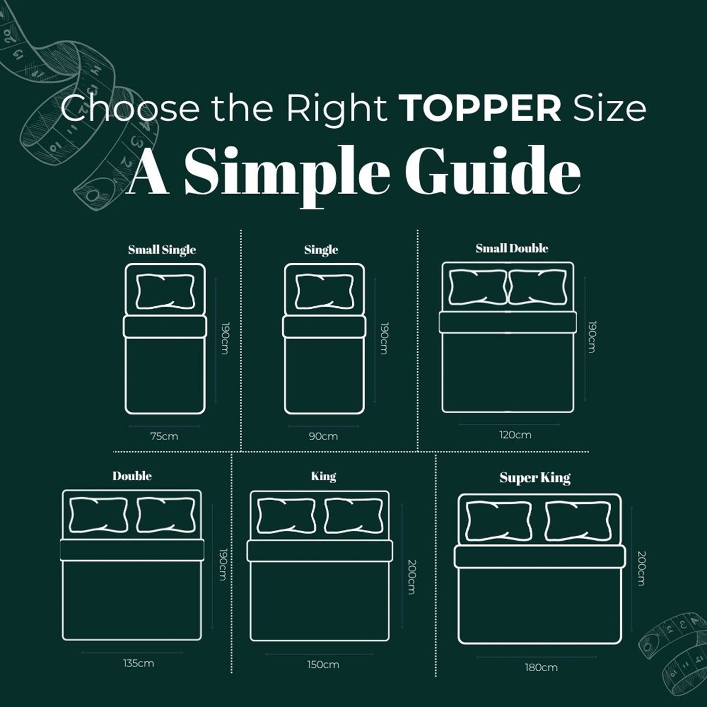 Hotel Quality 5cm Thick Microfibre Mattress Topper - 650GSM Hollowfibre Fill, Anti-Allergenic, Box-Stitched Design, Elasticated Straps for Secure Fit