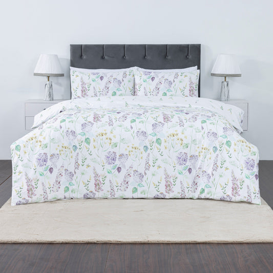 100% Cotton Sateen Printed Duvet Cover Set – 300 Thread Count Luxury Bedding – Ultra Soft & Breathable - 11487