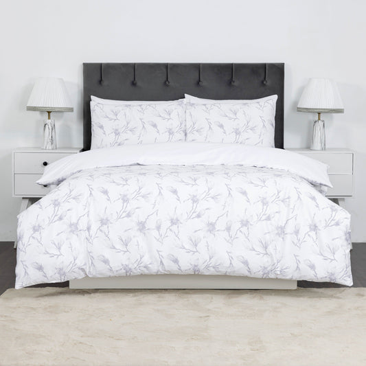 100% Cotton Sateen Printed Duvet Cover Set – 300 Thread Count Luxury Bedding – Ultra Soft & Breathable - 18528