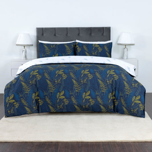 100% Cotton Sateen Printed Duvet Cover Set – 300 Thread Count Luxury Bedding – Ultra Soft & Breathable - 16870