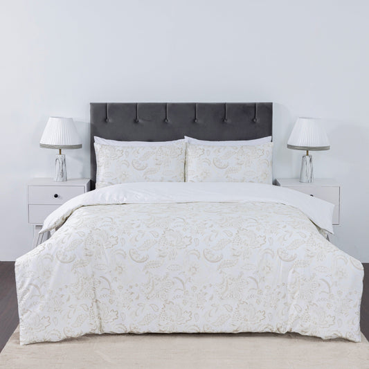 100% Cotton Sateen Printed Duvet Cover Set – 300 Thread Count Luxury Bedding – Ultra Soft & Breathable - 16873