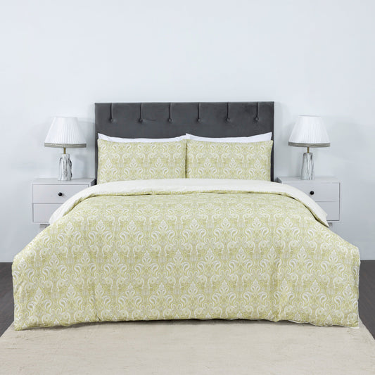 100% Cotton Sateen Printed Duvet Cover Set – 300 Thread Count Luxury Bedding – Ultra Soft & Breathable - 16830