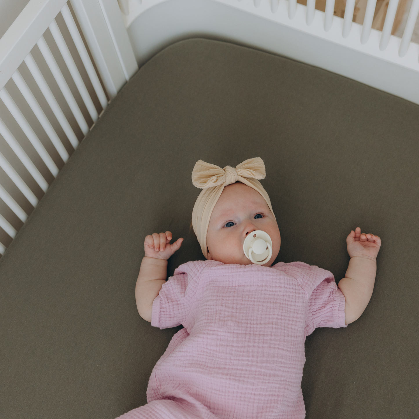 Soft Cotton Jersey Fitted Cot Sheet 120x60cm for Babies