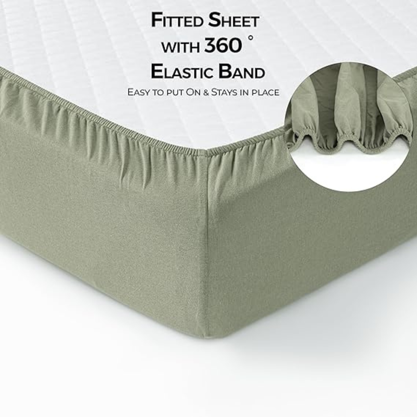 Soft Cotton Jersey Fitted Cot Sheet 120x60cm for Babies