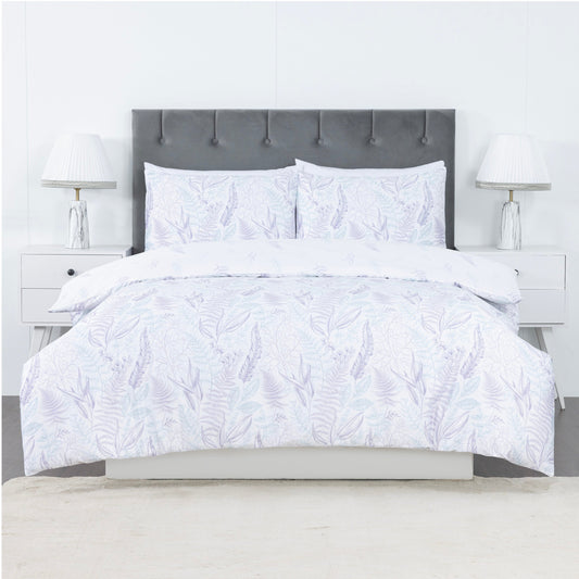 100% Cotton Sateen Printed Duvet Cover Set – 300 Thread Count Luxury Bedding – Ultra Soft & Breathable - 16870