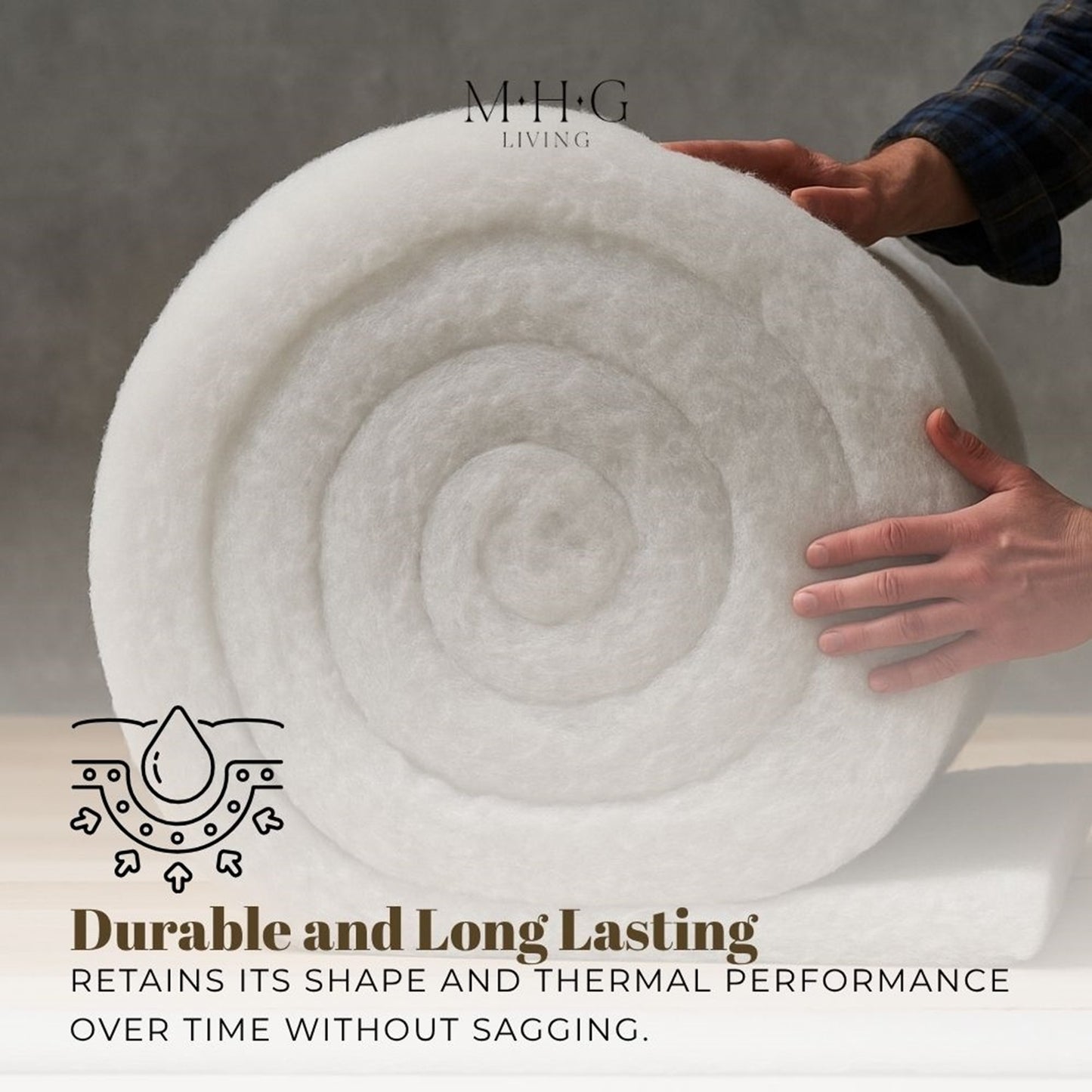 Loft Insulation Roll, Premium Itch-Free Polyester for Roof, Door, Window & Shed Insulation | Energy-Saving, Easy-Install Weather Stripping