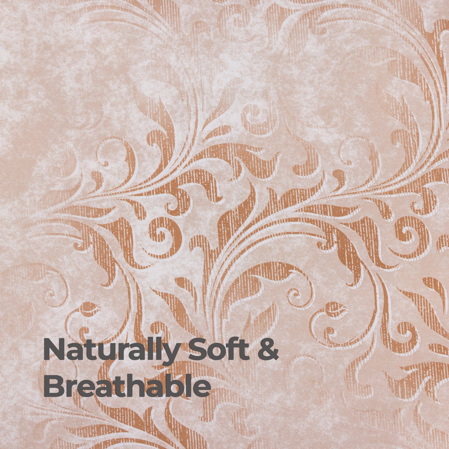 100% Cotton Sateen Printed Duvet Cover Set – 300 Thread Count Luxury Bedding – Ultra Soft & Breathable - 18505