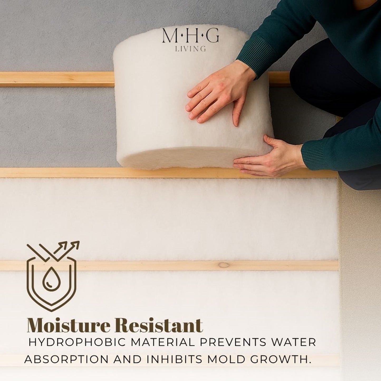 Loft Insulation Roll, Premium Itch-Free Polyester for Roof, Door, Window & Shed Insulation | Energy-Saving, Easy-Install Weather Stripping