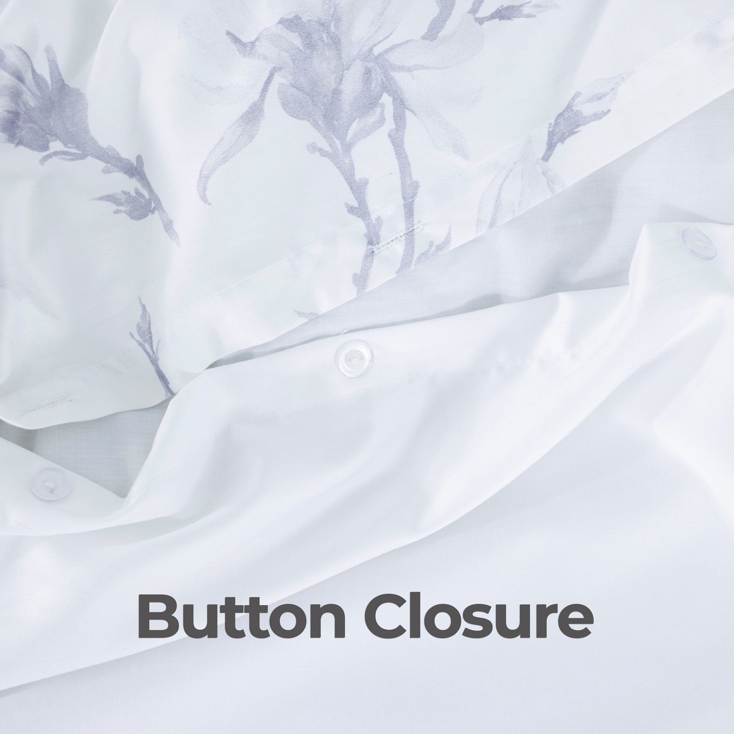 100% Cotton Sateen Printed Duvet Cover Set – 300 Thread Count Luxury Bedding – Ultra Soft & Breathable - 18528