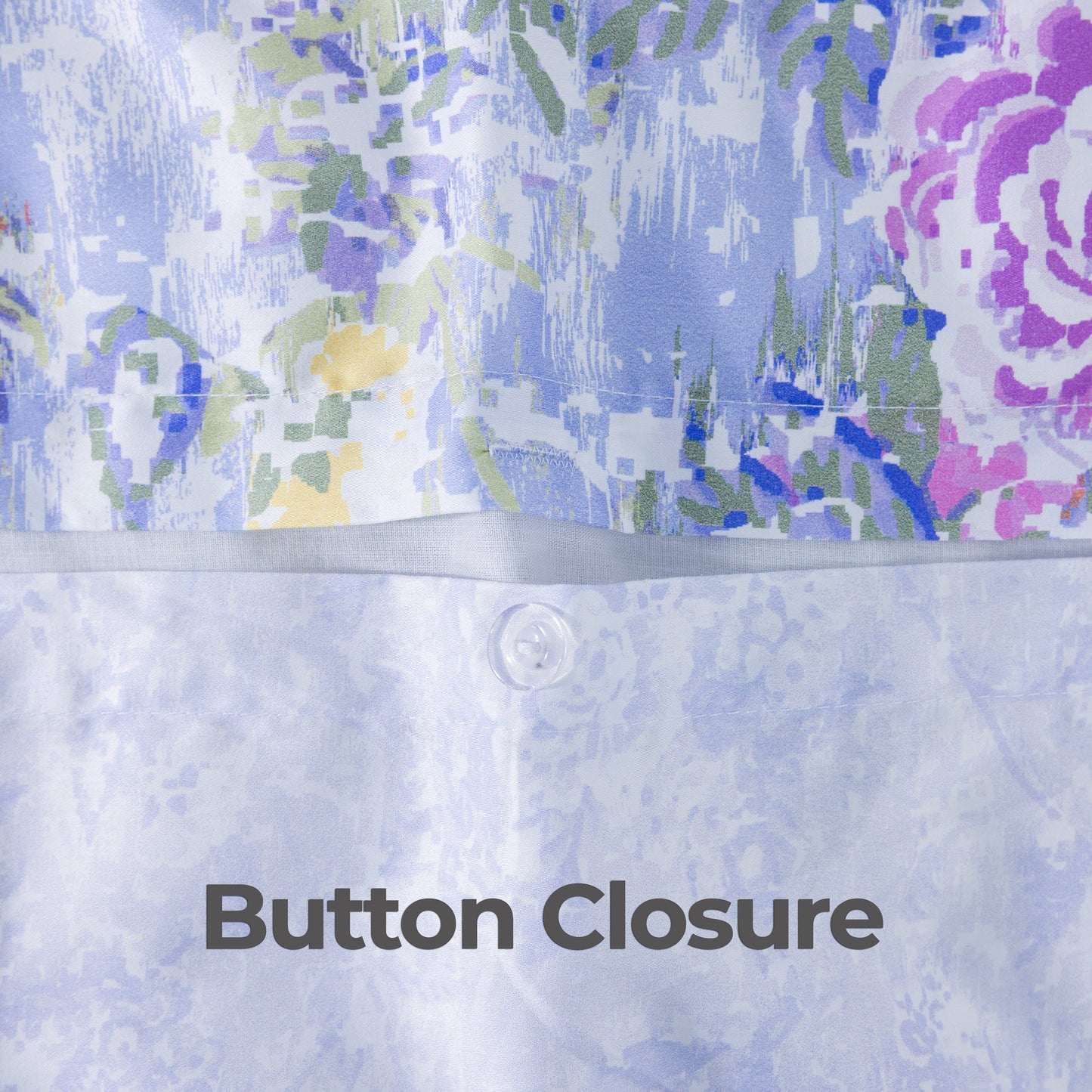 100% Cotton Sateen Printed Duvet Cover Set – 300 Thread Count Luxury Bedding – Ultra Soft & Breathable - 18518