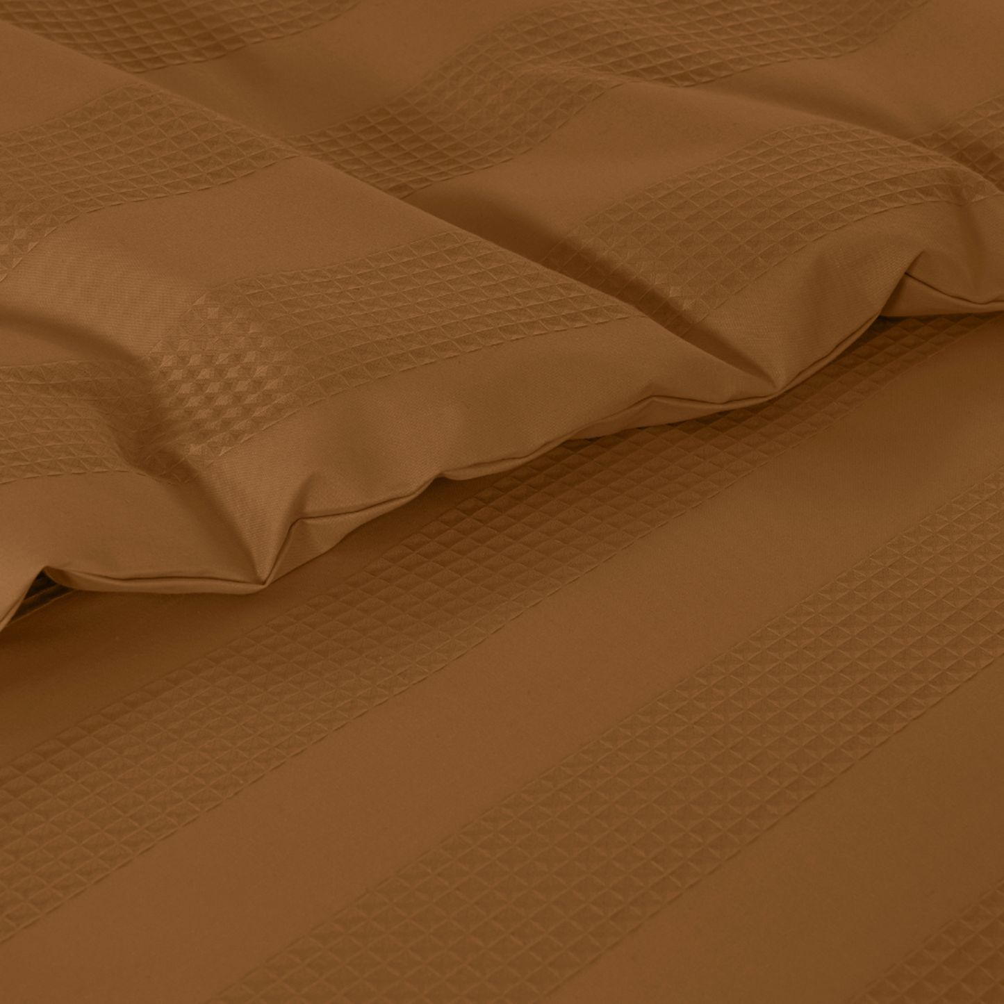 Elegant Waffle Stripe Duvet Cover Set