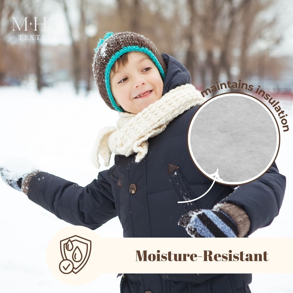 Recycled Polyester Wadding – Hypoallergenic, Soft & Washable Padding for Quilting, Crafts, Sewing & Upholstery – Multi-Purpose Use