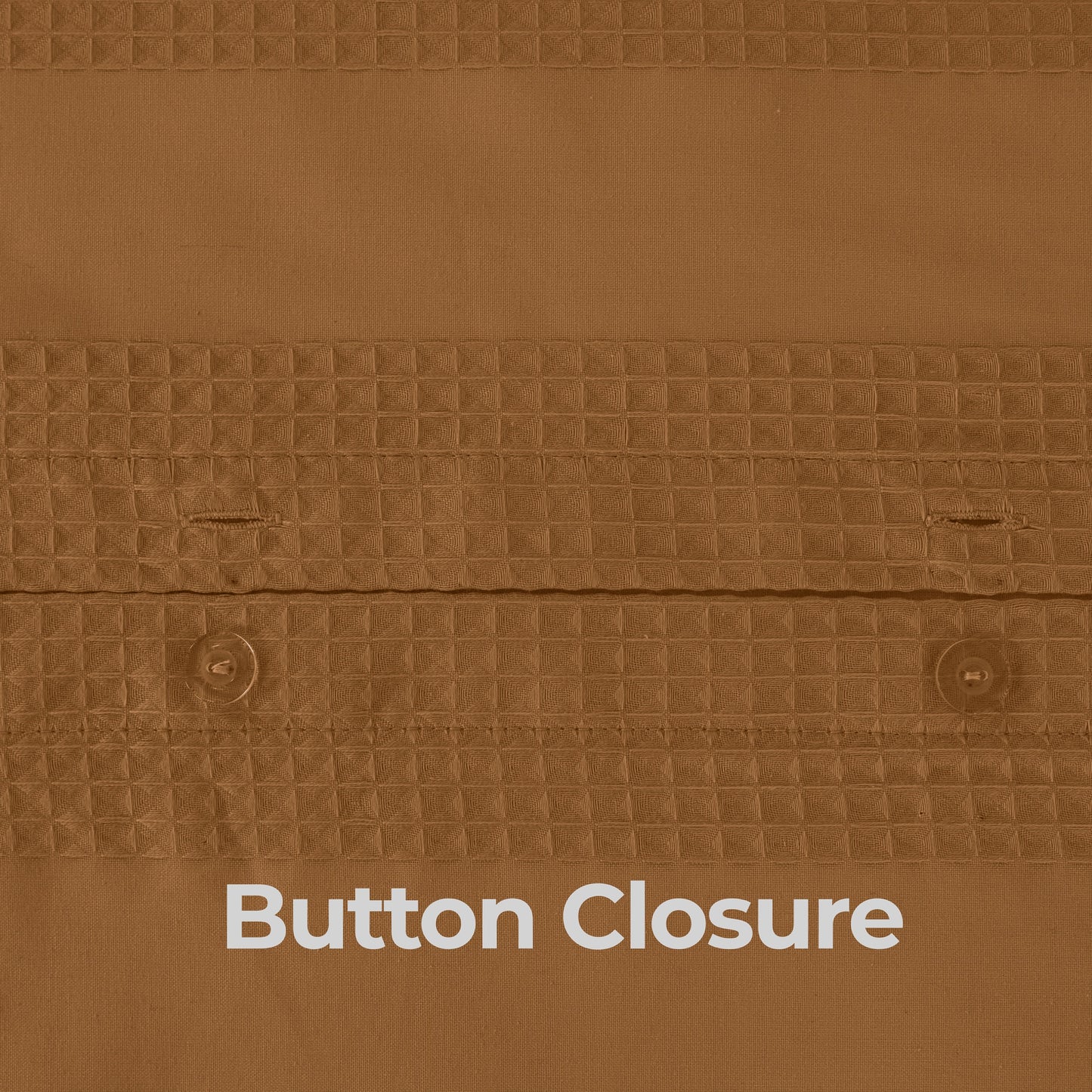 Luxury Waffle Stripe Duvet Cover Set – Soft Polycotton Blend with Button Closure – Stylish & Breathable Bedding in Trendy Colours