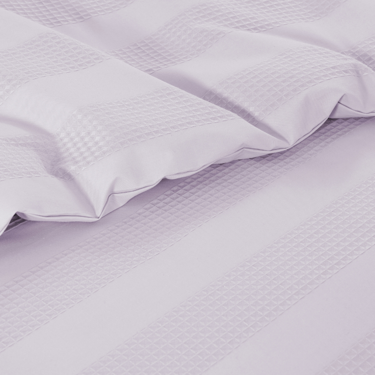 Elegant Waffle Stripe Duvet Cover Set