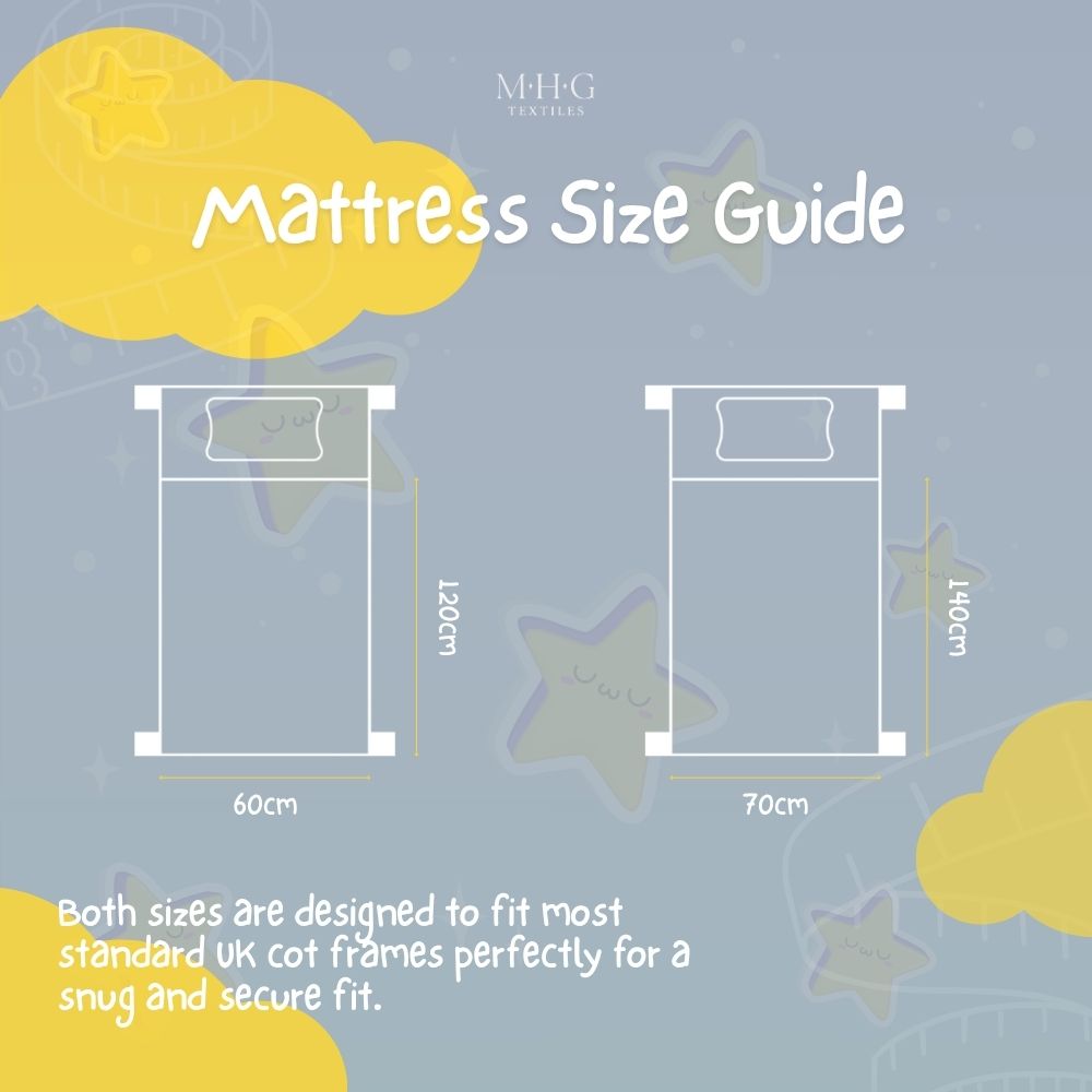 Waterproof Baby Cot Mattress - Breathable, Hypoallergenic & Supportive for Healthy Sleep