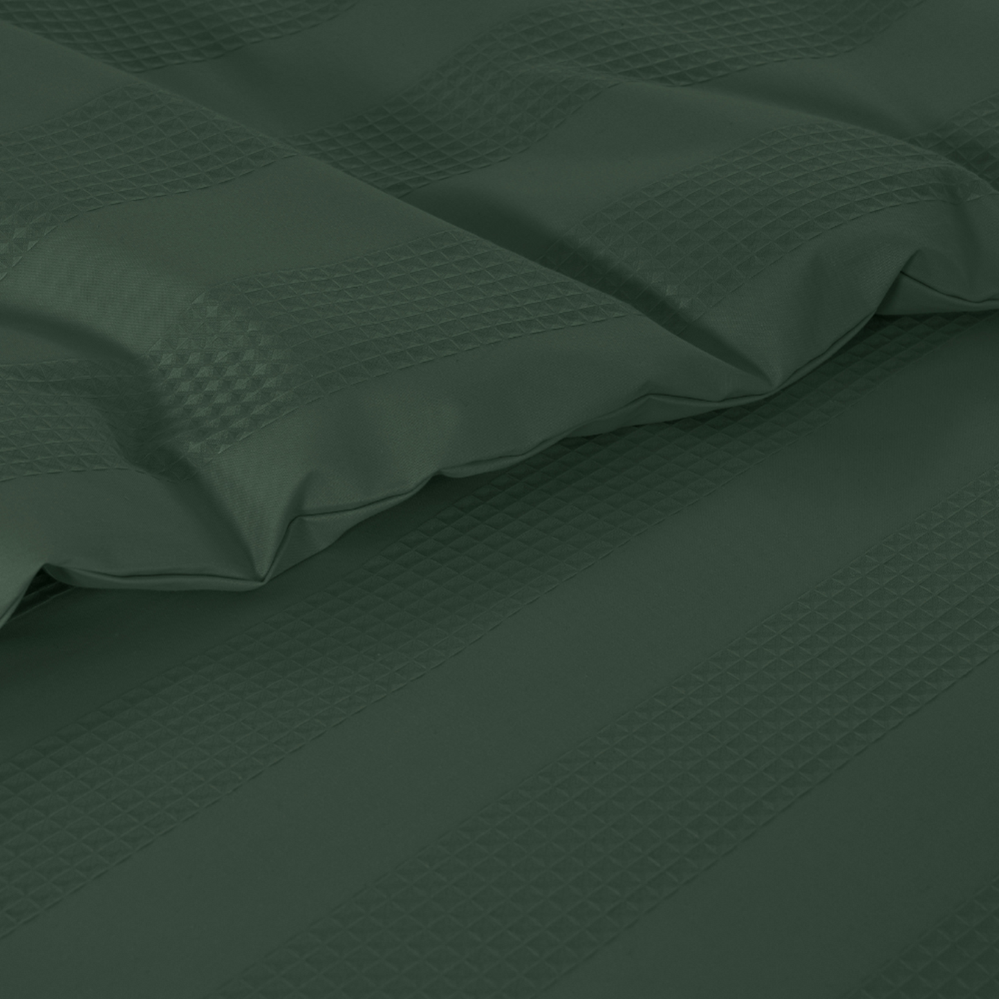 Elegant Waffle Stripe Duvet Cover Set