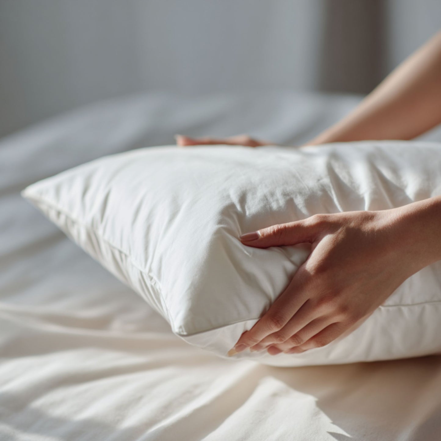 Duck Feather Cushion Pad with 100% Down-Proof Cotton Cover - Pack of 2
