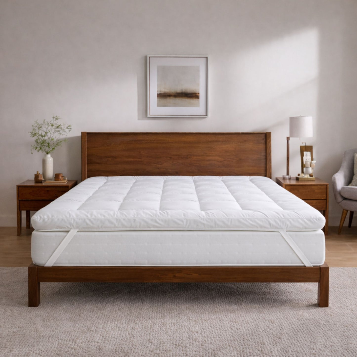 Ultra Soft Microfibre Mattress Topper – Deep Comfort & Support Layer